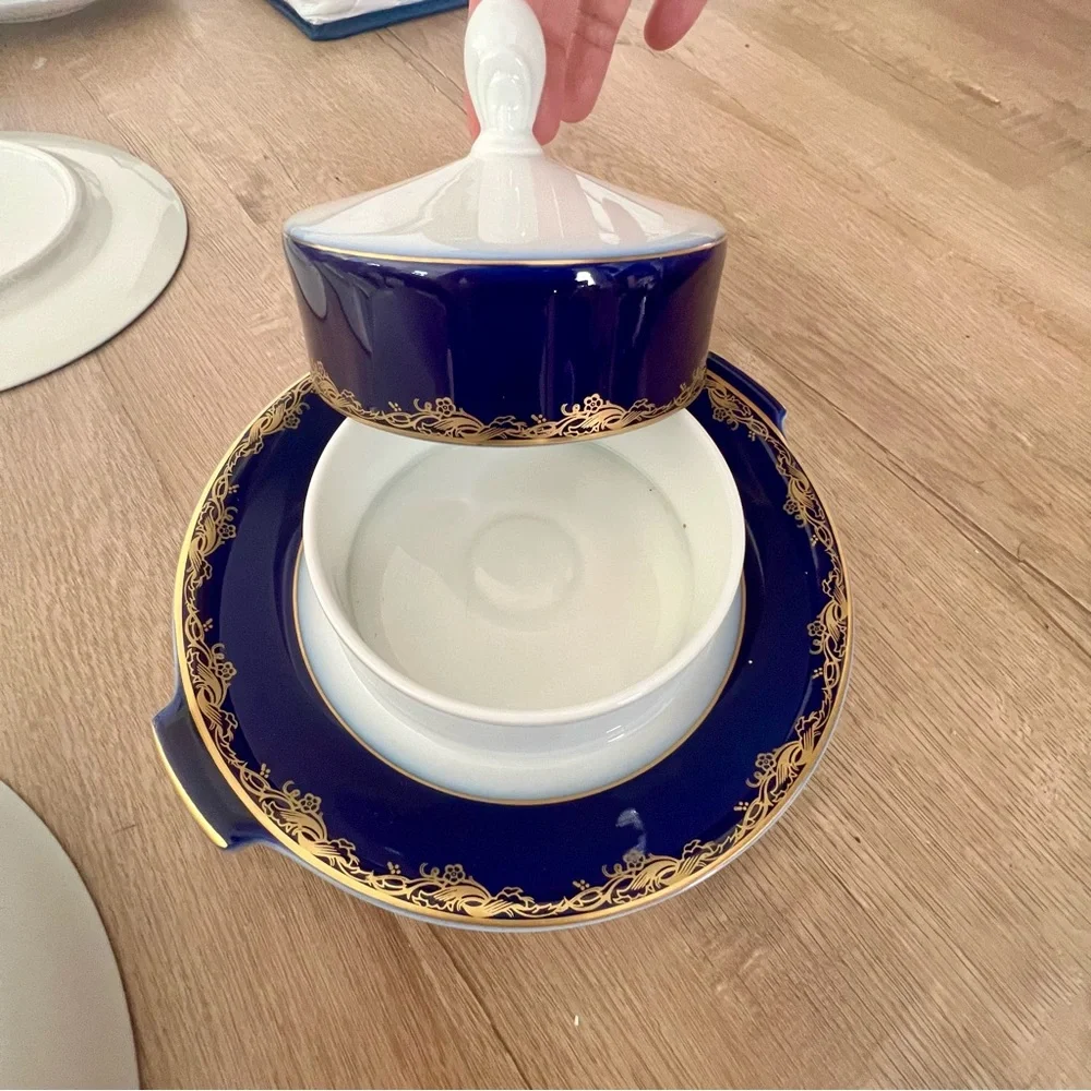 Vtg 52 Pcs 80s Rosenthal Frederick The‎ Great Porcelain Dinnerware Dinner Set